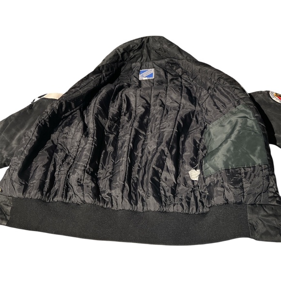 Vintage 80's Chevron Sportswear Coquitlam Minor Hockey Canada Patch Jacket - Picture 8 of 11